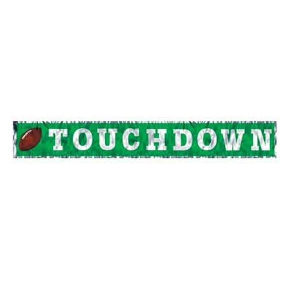 Metallic Touchdown Fringe Banner, 12PK, Beistle Co, Mfr#: 57110